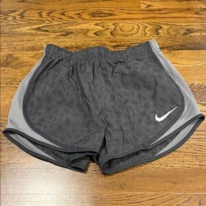 Nike Women's Charcoal and Gray Athletic Shorts